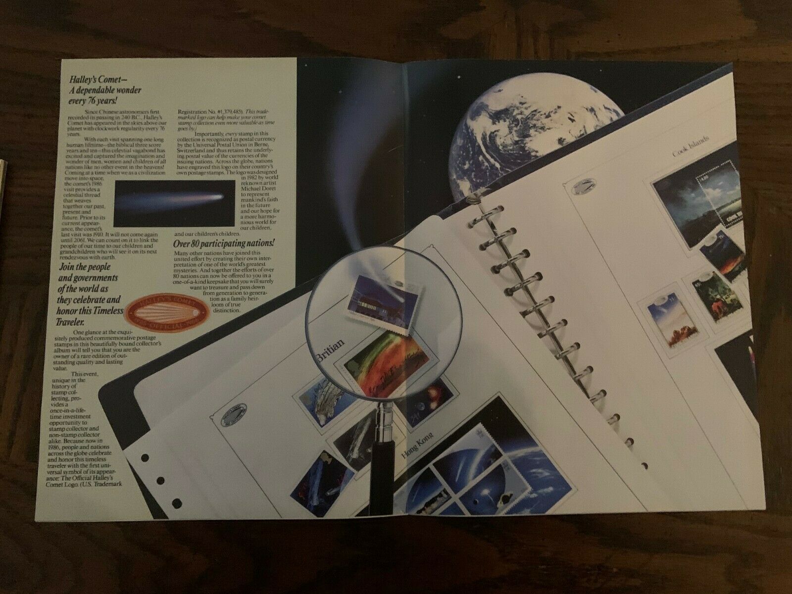 40 Official Halley's Comet First Day Covers + Other Halley's Comet Collectibles
